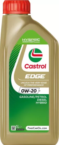 15F706 Castrol EDGE 0W-20 0W20 V Fully Synthetic Engine Oil - 1 Litre 1L
