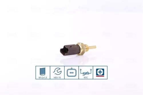 Nissens 207034 Coolant Temperature Sensor Fits Abarth Alfa Romeo Chrysler Fiat C
