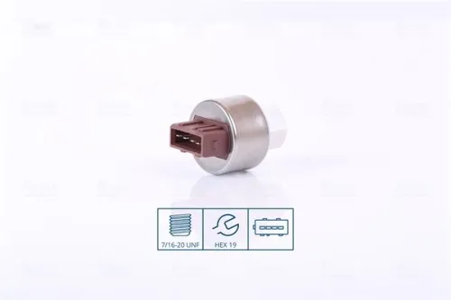 Nissens 301008 Air Con Pressure Switch Fits Citroen Fiat Peugeot 106 206 306 406