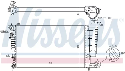NISSENS NISSENS 61316A Nissens 61316A Radiator Fits Citroen Xsara 1330.26 