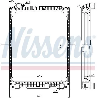 Nissens 62524A Radiator Fits Mercedes Mk Sk 6525011601