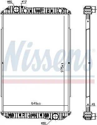 NISSENS NISSENS 625710 Nissens 625710 Radiator Fits Mercedes Axor 2 3755000403 