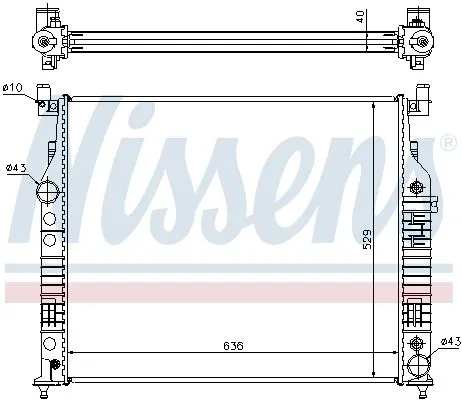 NISSENS NISSENS 62577A Nissens 62577A Radiator Fits Mercedes Gl-class M-class R-class Sl 1645000003 