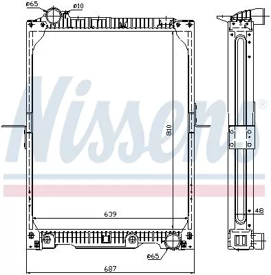 Nissens 62646A Radiator Fits Mercedes Mk Sk 6525011601