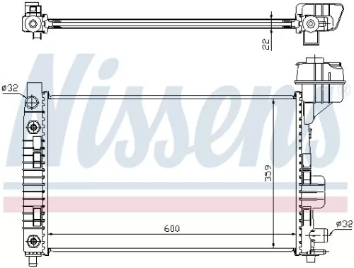 NISSENS NISSENS 62661A Nissens 62661A Radiator Fits Mercedes A-class 1685000202 