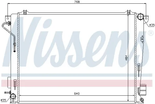 NISSENS NISSENS 67069 Nissens 67069 Radiator Fits Hyundai Grandeur Sonata 25310-3K850 
