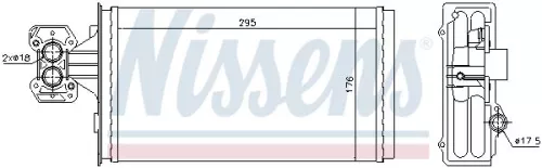 NISSENS NISSENS 71803 Nissens 71803 Heater Matrix Fits Iveco Eurocargo 98418409 