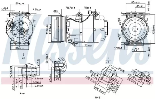 NISSENS NISSENS 89388 Nissens 89388 Air Con Compressor Fits Ford C-max Focus 1016001037 