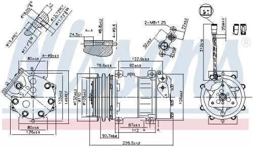 NISSENS NISSENS 89468 Nissens 89468 Air Con Compressor Fits Scania 4 - Series 1376999 