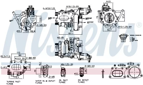 Nissens 93670 Turbo Fits Honda Civic Hr-v 189005AAA01