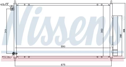 NISSENS NISSENS 94732 Nissens 94732 Air Con Condenser Fits Honda Accord 80110-SEA-003 