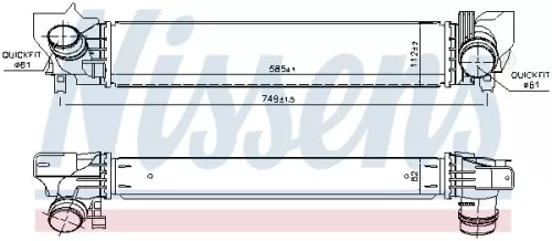 NISSENS NISSENS 96379 Nissens 96379 Intercooler Fits MINI 17517617596 