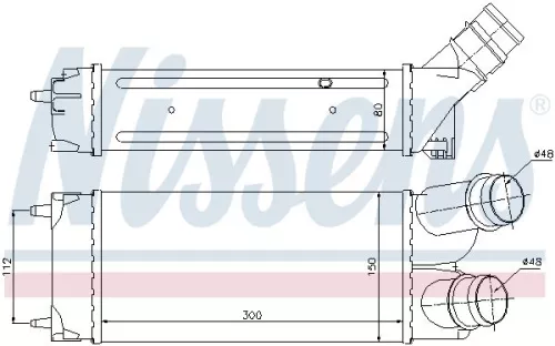 NISSENS NISSENS 96584 Nissens 96584 Intercooler Fits Citroen Peugeot Berlingo Multispace Partner Tepee 