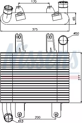 NISSENS NISSENS 96660 Nissens 96660 Intercooler Fits Hyundai Kia Carnival Terracan 28190-4X400 