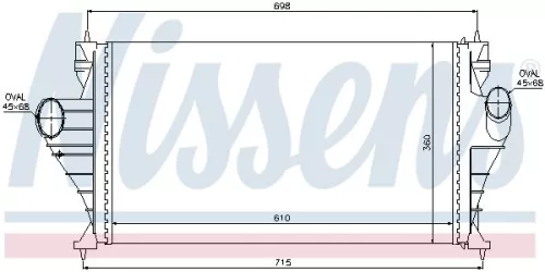 NISSENS NISSENS 96853 Nissens 96853 Intercooler Fits Peugeot 406 0384.F0 