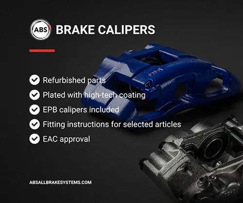 ABS ABS 423871 Abs Rear Left Brake Caliper Fits Hyundai Kia Accent Rio 58300-1R300 