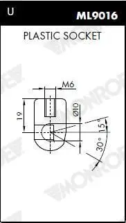 MONROE MONROE ML5069 Monroe ML5069 Rear Boot Tailgate Gas Strut Fits Fiat Bravo 