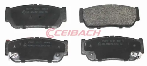 Ceibach Rear Brake Pad Set Fits Ssangyong Actyon Sports Kyron Musso Rexton Ii W