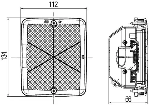 HELLA HELLA 2BA013236-181 Hella 2BA013236-181 Rear Indicator 