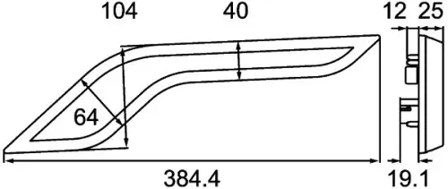 HELLA HELLA 2BA013333-231 Hella 2BA013333-231 Left Rear Indicator 