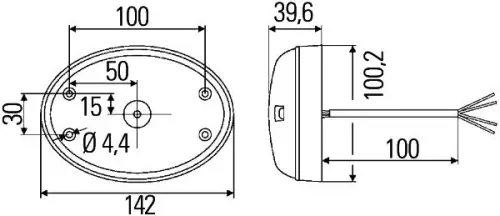 HELLA HELLA 2BA343390-071 Hella 2BA343390-071 Rear Indicator 