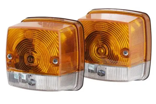 2x Hella 2BE003014-251 Front Left Or Right Indicators Fits Deutz-fahr Fendt