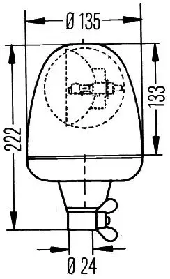 HELLA HELLA 2RL006846-111 Rotating Beacon 