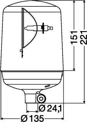 HELLA HELLA 2RL008060-011 Rotating Beacon 