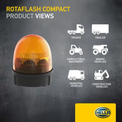 HELLA HELLA 2XD013878-001 Strobe-type Beacon 