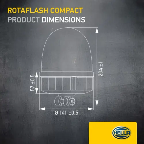 HELLA HELLA 2XD013878-011 Hella 2XD013878-011 Beacon Fits Claas John Deere 5e Series 5 Series 5020 Series 