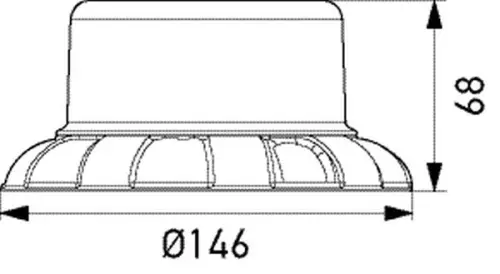 HELLA HELLA 2XD066146-001 Hella 2XD066146-001 Strobe-type Beacon 