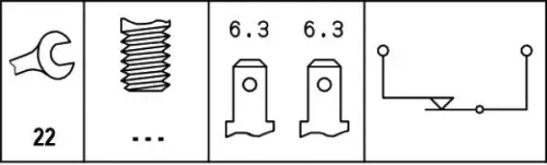HELLA HELLA 6DF003263-071 Hella 6DF003263-071 Brake Light Switches Fits Daewoo Land Rover MG 924 944 Astra 
