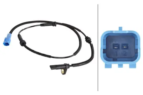 Hella 6PU009106-851 Front ABS Sensor Fits Citroën Peugeot 1007 C2 Enterprise C3