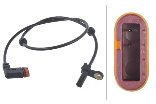 Hella 6PU012039-671 Rear ABS Sensor Fits Mercedes S Class