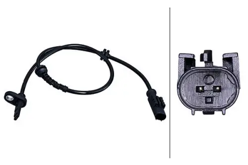 Hella 6PU358218-011 Rear Left Or Right ABS Sensor Fits Fiat Opel Vauxhall Adam