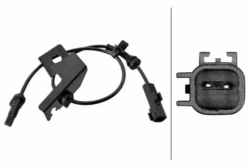 Hella 6PU358218-821 Front ABS Sensor Fits Ford Mondeo