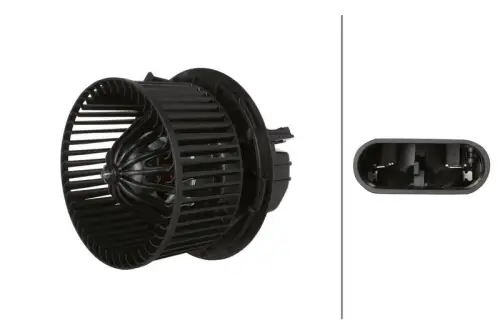 Hella 8EW366400-551 Front Heater Blower Motor Fits Dacia Lada Renault Duster