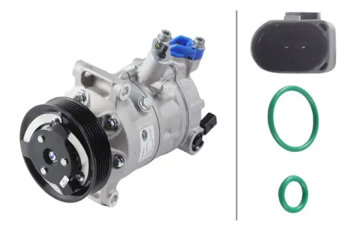 Hella 8FK366200-491 Air Con Compressor Fits Audi Cupra MAN A1 Allstreet A1 City