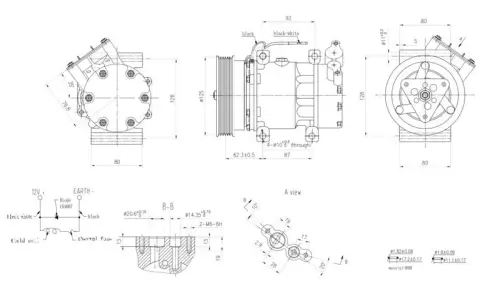 HELLA HELLA 8FK366200-561 Hella 8FK366200-561 Air Con Compressor Fits Nissan Renault Kubistar Thalia 