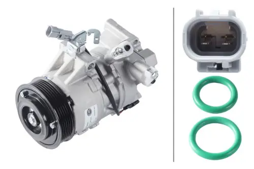 Hella 8FK366200-711 Air Con Compressor Fits Daihatsu Toyota Auris Charade