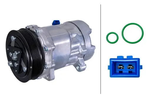 Hella 8FK366201-001 Air Con Compressor Fits VW Lt 28-35 Lt 28-46 Transporter