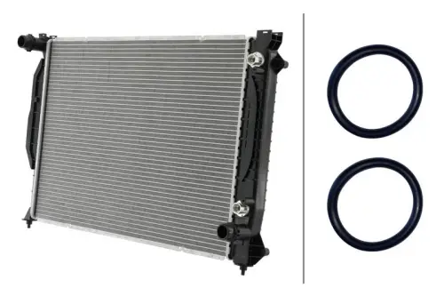 Hella 8MK366305-091 Radiator Fits Audi