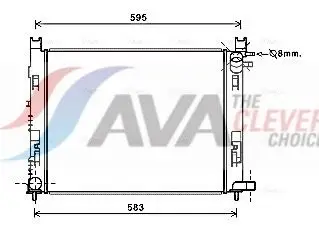AVA DAA2007 Radiator Fits Dacia Duster Logan MCV Lodgy Logan II Sandero II