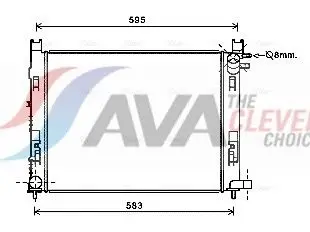 AVA DAA2008 Radiator Fits Dacia Duster Lodgy Logan MCV Sandero II Dokker MPV