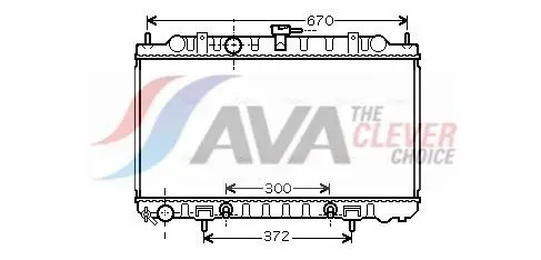 AVA DN2289 Radiator Fits Nissan Almera II 1.8 214604M403 214604M417 214604M700