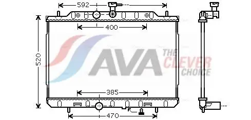 AVA DN2292 Radiator Fits Nissan X-Trail II Rogue 21400JG000 21400JG300