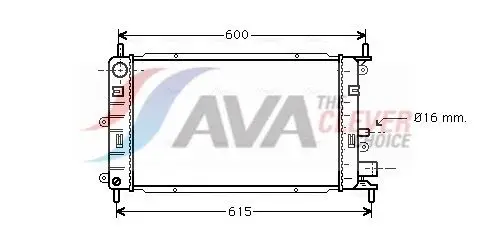 AVA FD2149 Radiator Fits Ford Escort V Orion III Escort VI