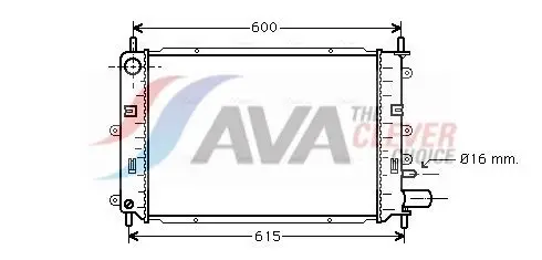 AVA FD2152 Radiator Fits Ford Escort V Escort VI Orion III Escort Classic
