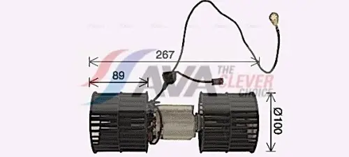 AVA FD8652 Interior Blower Fits Ford Escort V Escort VI Sierra II Escort IV