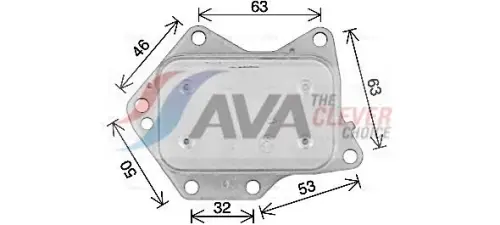 AVA MS3744 Engine Oil Cooler Fits Mercedes A-Class CLA B-Class Sports Gla-Class